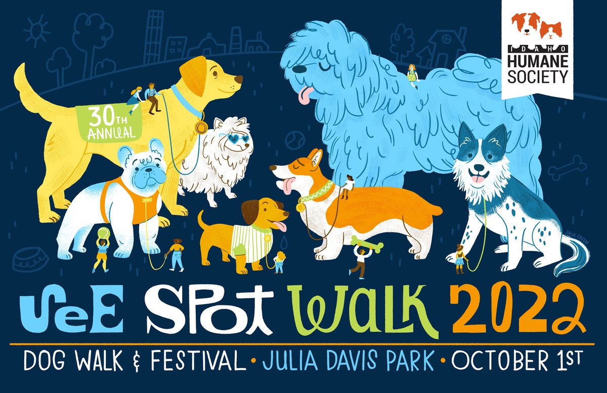 Here is this year's See Spot Walk poster for Idaho Humane Society. I love working with orgs I truly believe in and extra points when I get to draw cute animals.

#boiseevents #dogillustration #idahohumanesociety