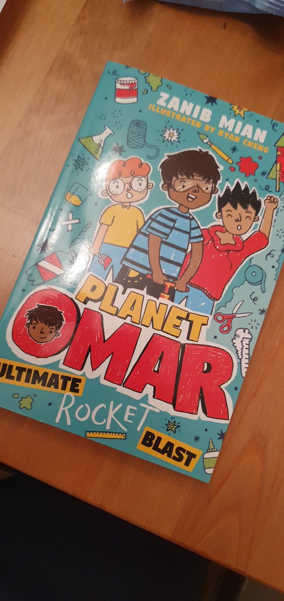 FatherReading's tweet photo. Tonight was our stop on the #PlanetOmar blog tour for @HachetteKids and we have soooooooooo much good to say about this book!
@Zendibble has created an awesome, exciting story that we absolutely blasted (like a rocket) through! The fifth entry in this series is as good as any! https://t.co/C2Zo2GmjXQ