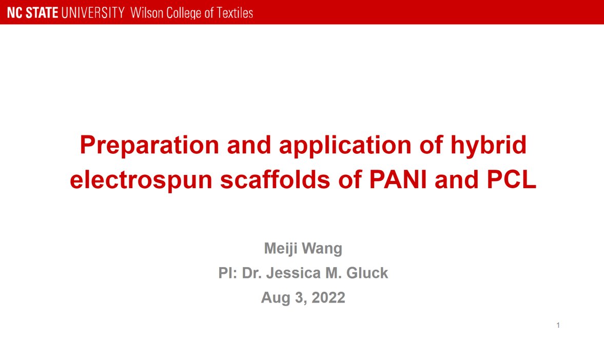 JessicaGluckPhD's tweet photo. Congrats to #Meiji for passing her MS thesis defense!🎓 @gluck_lab's first graduate student to graduate!! 
🥳🥳

Thanks to @BMTGroup_NCSU @BioInterfaceLab for great mentorship!

#WomenInSTEM #biomaterials #cornea #tissueengineering https://t.co/I4uKDNHLXx
