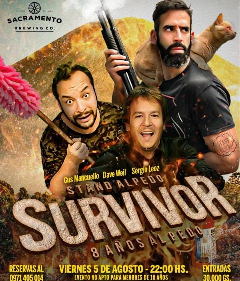 Este viernes en Sacramento festejamos 8 años de <a href="/standalpedo/">Stand Alpedo</a> con <a href="/DaveWeil84/">Dave Weil</a> <a href="/SergioLeoz/">Sergio Leoz</a>