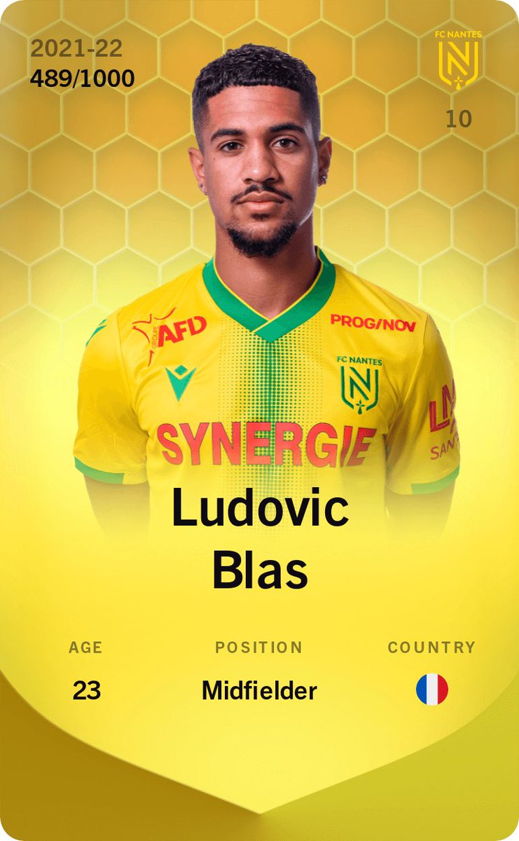 #Sorare #giveaway 

Ligue 1 comes back!

- follow <a href="/Play_Sharper/">PlaySharper</a>, <a href="/Sorare/">Sorare</a> &amp; <a href="/SorareFranceXP/">Nicosix</a>
- like &amp; retweet
- create a PlaySharper account right here: playsharper.com

to win a Ludovic Blas Limited card
+
Deadline: 08.08.2022, 12:00 pm CEST