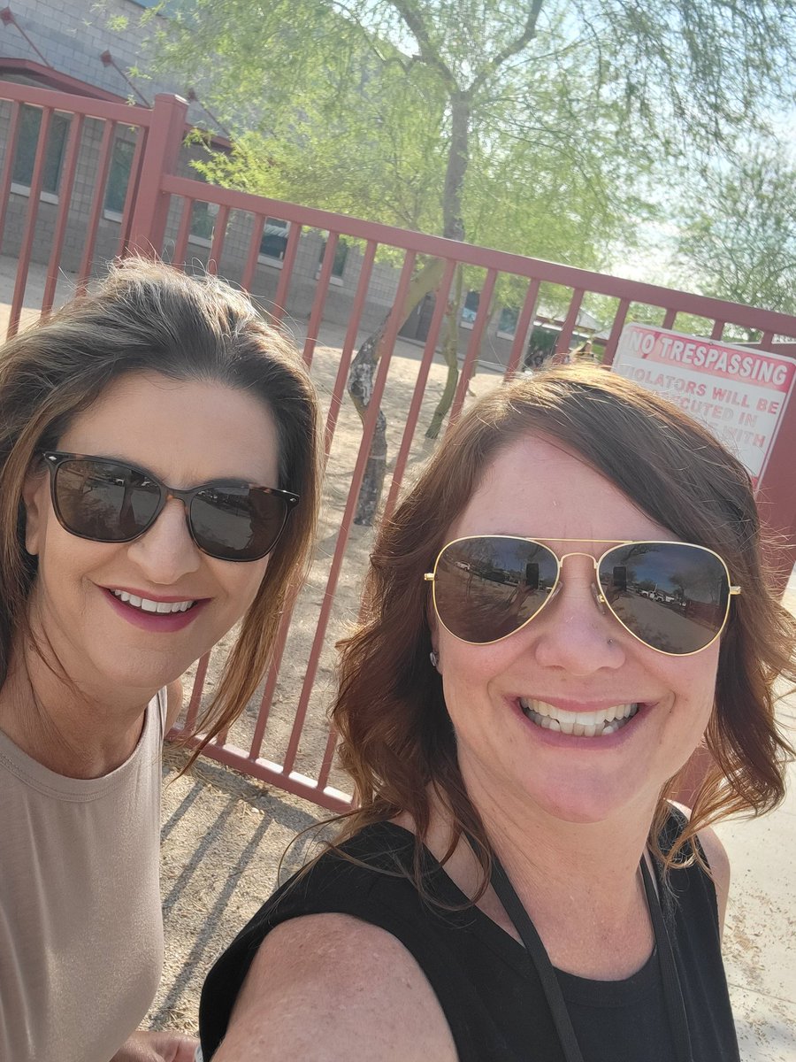 It's the first day of school in <a href="/DVUSD/">Deer Valley Unified School District</a> &amp; at <a href="/Gavilan_Peak/">Firebirds</a> this morning Mr. Pletnick was teaching the robot before school started and I helped greet students with Mrs. Brown! Actually Mr. P spent his morning on custodial duty before greeting students. He's a rock star! #Firebirds