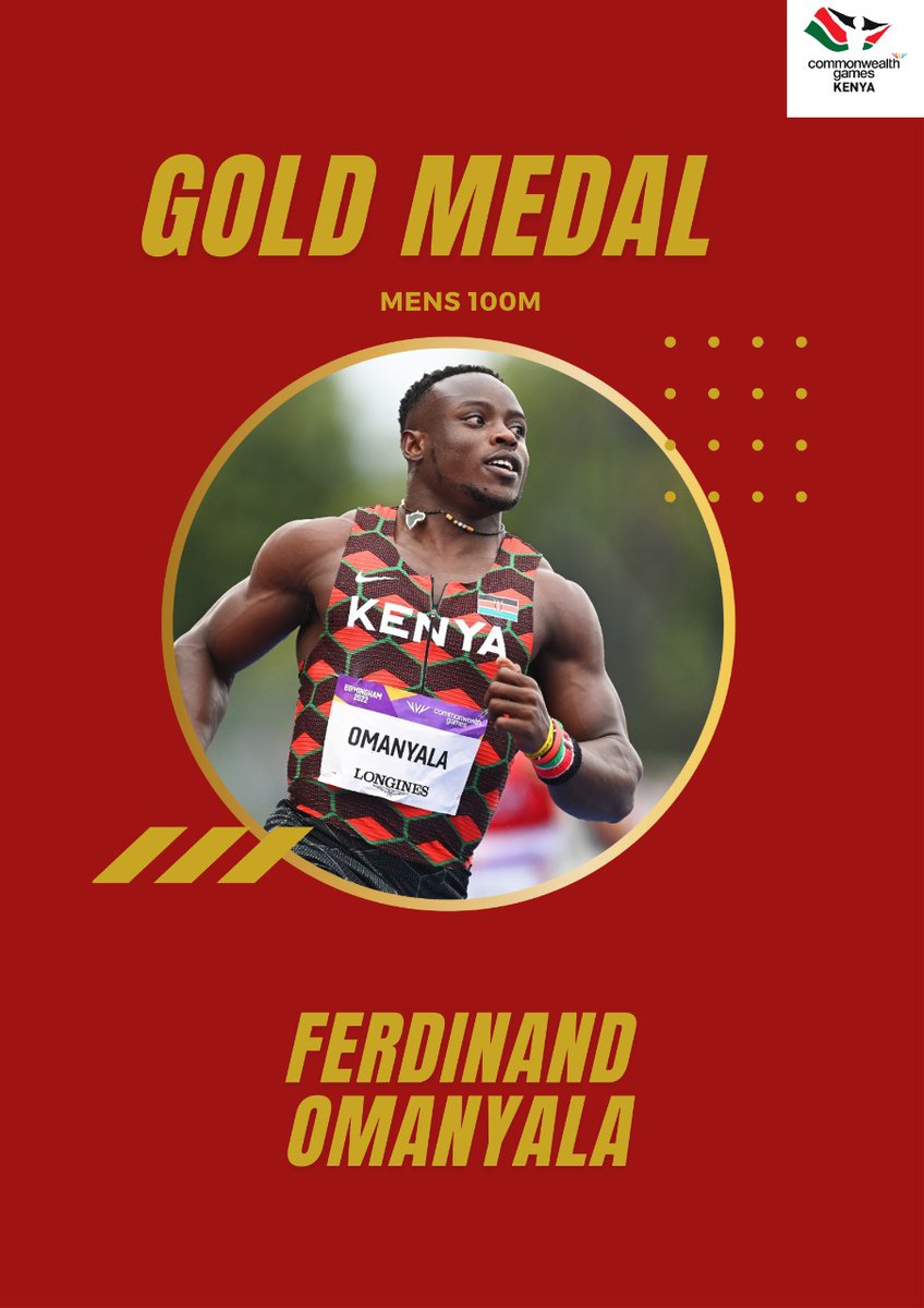 Gooooooold 🥇🥇 @Ferdiomanyala alisema na ametenda #TeamKenya #InspiringTheNation