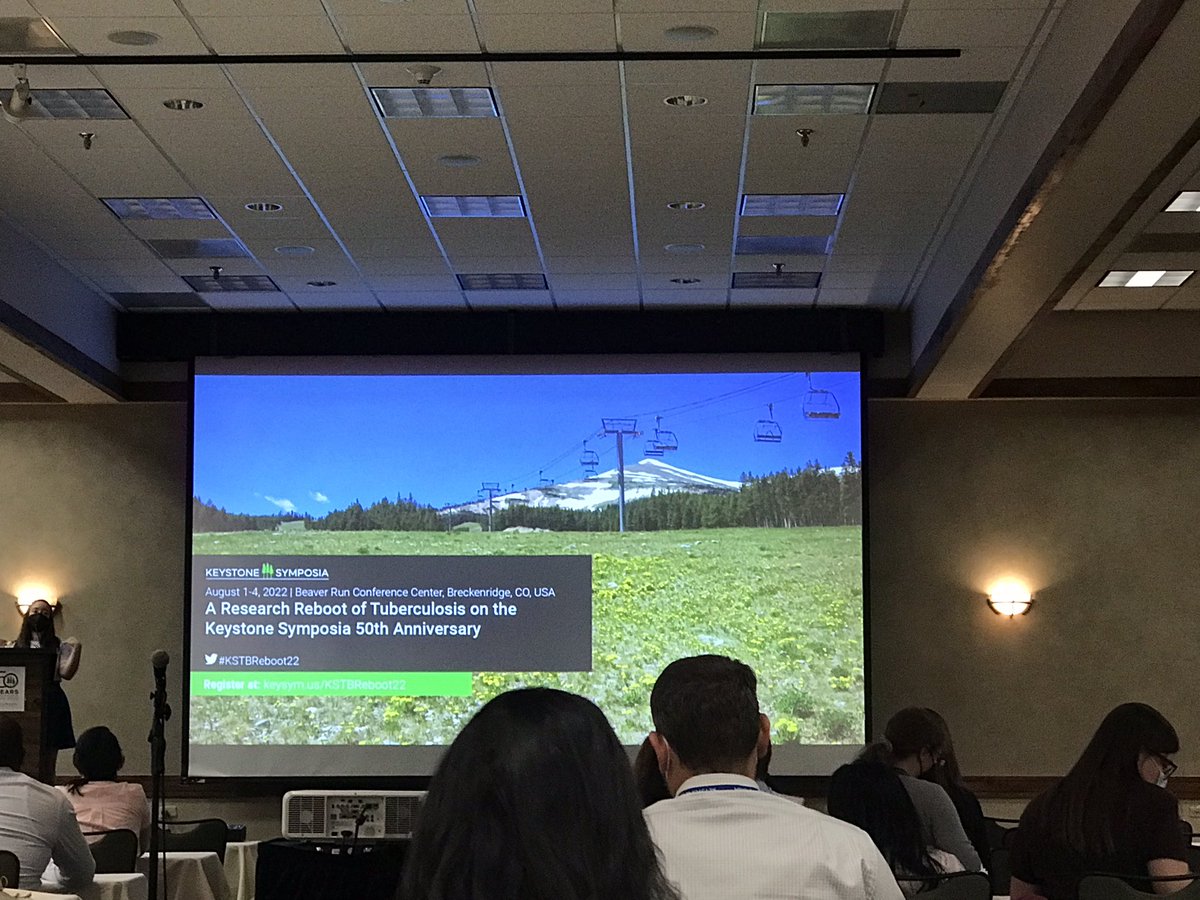 ttsunmeng's tweet photo. Joining Keystone conference of TB research. Very thrilled to meet the experts: Great opening by Barry Bloom. Awesome work in clinical diagnosis and drug development targeting metabolism and macrophages. Gonna present TB resistant scRNA study poster on Thursday. Poster#3036 https://t.co/lWUoz3nXU5