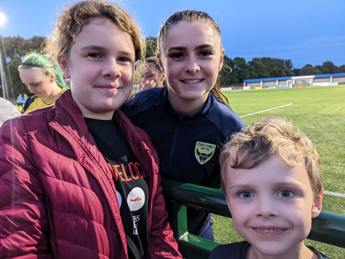 First time watching women's football with my kids, who were inspired by the @Lionesses success. They had a fun night watching Oxford United play Tottenham.