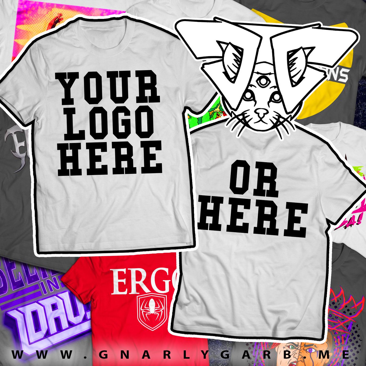 Needing some #customshirts for your next family event, #birthdayparty, or #smallbusiness?!? 

$11 single color prints, $13 full color prints and no delivery fee!
(if you're in the #Denver area)

Shoot us a message here or email us at contact@gnarlygarb.me to get stared!!