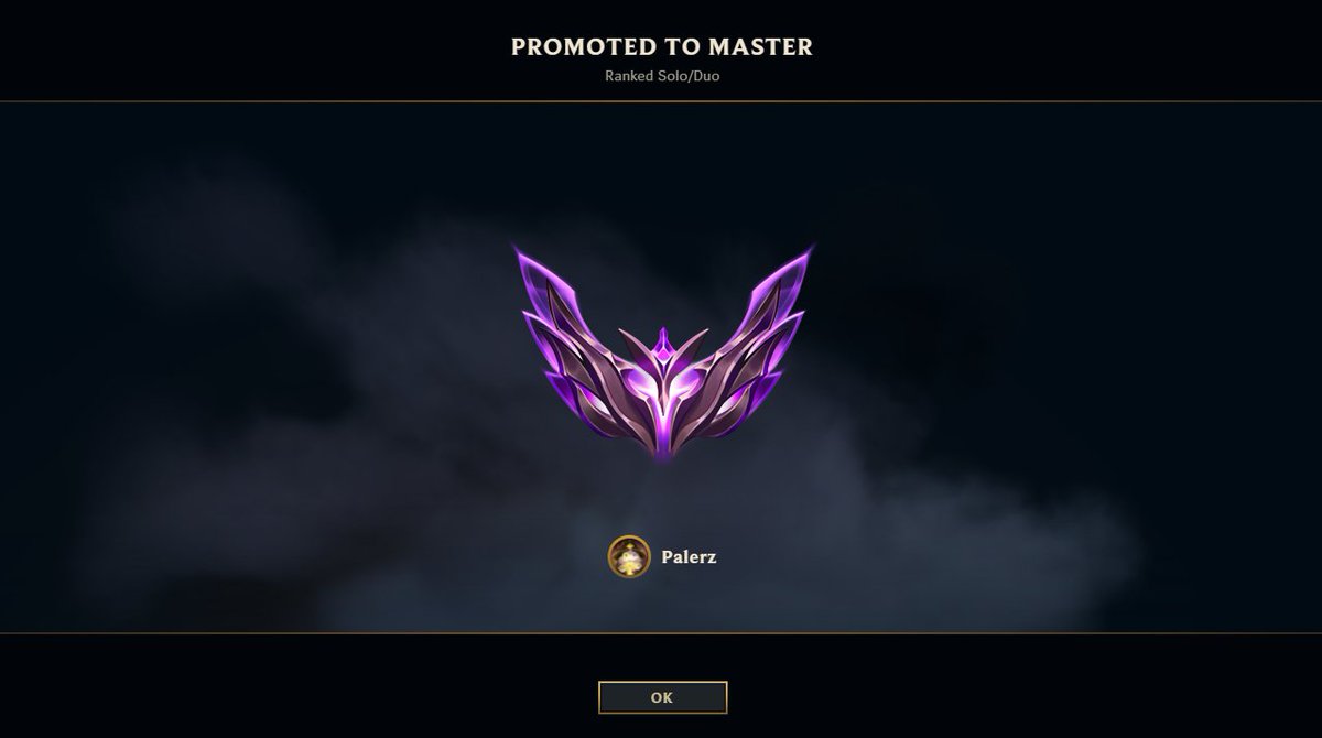 Palerz_'s tweet photo. After 723 games I've finally achieved my goal to get master!!! It has taken lots of determination and grinding. Never stop seeking your dreams, no dream is too big! https://t.co/jyHAO6UY3W