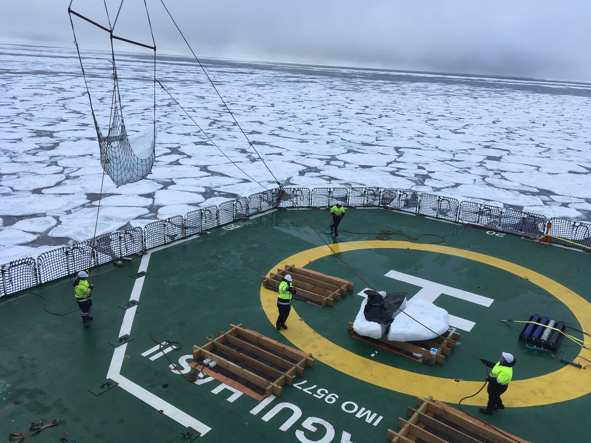 AlbeSquared's tweet photo. Lift, core and drink

Who said science can’t be fun?

Disclaimer: only 1 core was tested in cocktails (salinity higher than typical ice cubes)

#seaice #SCALEwin2022 #SCALE22 #SAPolarRI #SANAP #SAAgulhasII
@Antarcticlegacy
@Saeonews https://t.co/iM96mrXScL