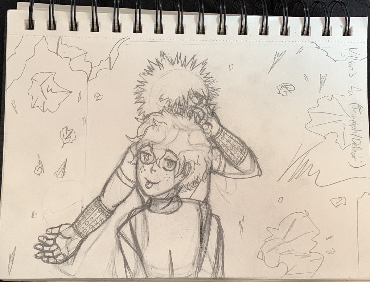 AngelMazoo's tweet photo. I decided to expand on the idea of “triumph and defeat” for day 6, why not. I like the idea of Deku being a cheeky boi 😂. #katsudeku #bakudeku #TwinStarsWeek2022 https://t.co/B3lYMff9y8