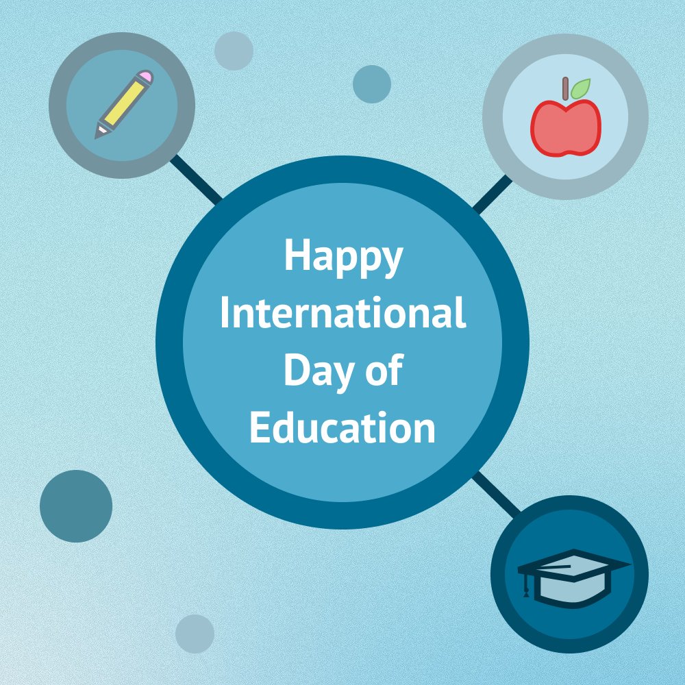 Happy International Day of Education! 🧑‍🏫🎓🍎 Here’s to celebrating and promoting equal access to education! 🚌🏫