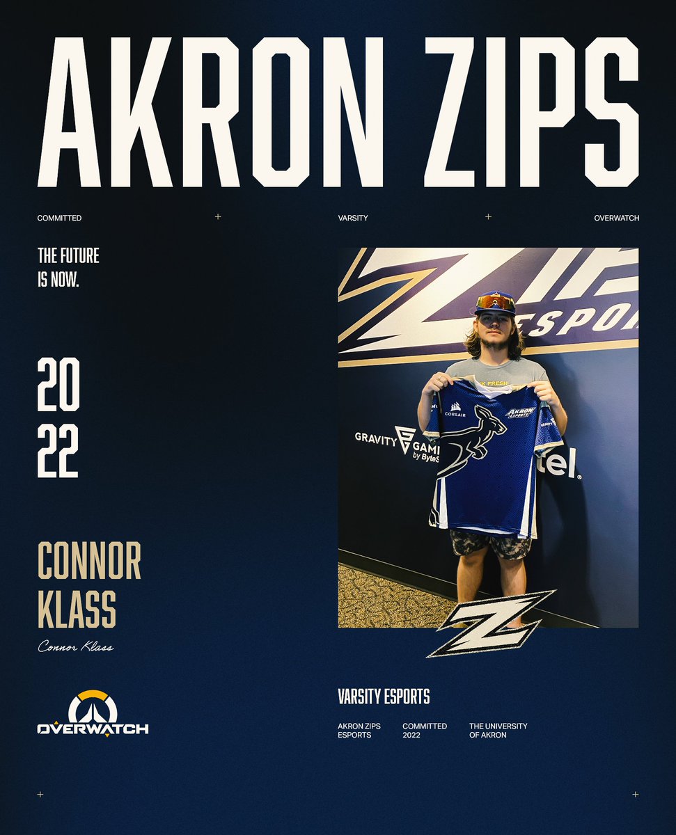 We are excited to welcome Connor "iggy" Klass to our varsity Overwatch team. Connor is a experienced DPS player and was also born in Akron, so it only makes sense for him to come to Akron for college! #GoZips

🎮Overwatch
🏡Huntsville, Alabama
📘Pre-Law