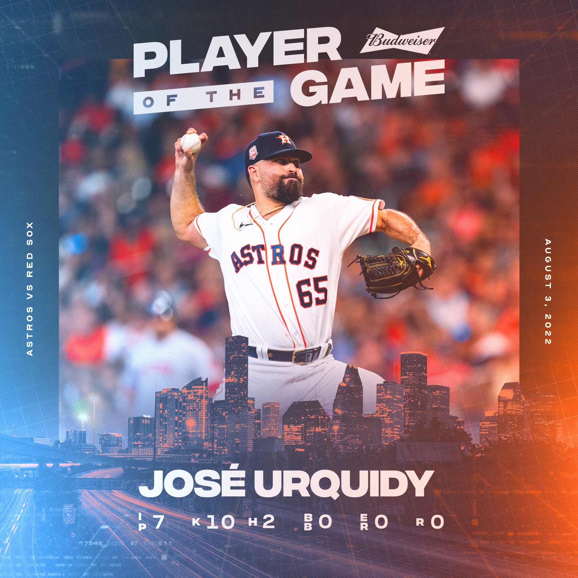 Houston Astros on X: Another quality start for Jose Urquidy