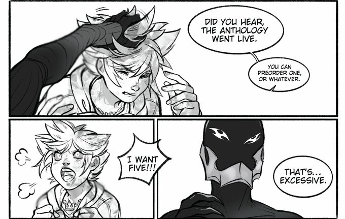 The lil preview for smoke+honey!
I dissappeared for a little while, but I finally managed to finish (although slowly) a 12 page comic! There are so many fantastic pieces in it I can't wait to hold the sovani bible. ✨️✨️ https://t.co/nM8s1plJGf 