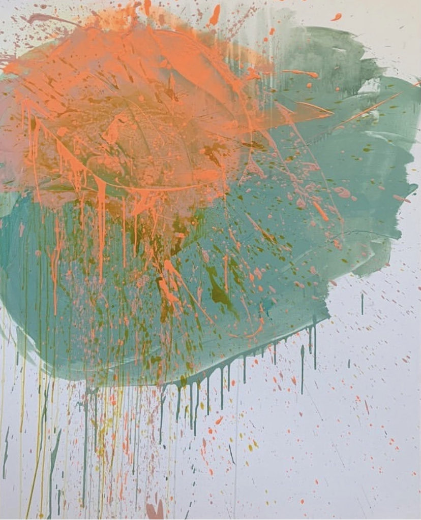 New work, Untitled, acrylic on canvas, 150cm x 120cm #abstractart #abstractexpressionism #ellenvandegraaf