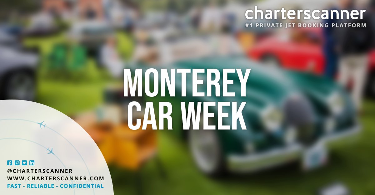 There's no better place to be than Monterey Car Week, where classic cars take to the streets and world-renowned WeatherTech Raceway Laguna Seca for the world's most prestigious automotive event.

#charterscanner #montereycarweek #california #privatejettravel #classiccars