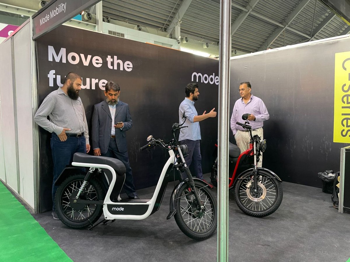 developingpak's tweet photo. This Locally Manufactured E-Bike is Made for Women

Pakistan Auto Show (PAS) 2022 featured several interesting electric vehicle (EV) based prospects, one of whom was Mode Mobility. https://t.co/ytr6Zqrx2m