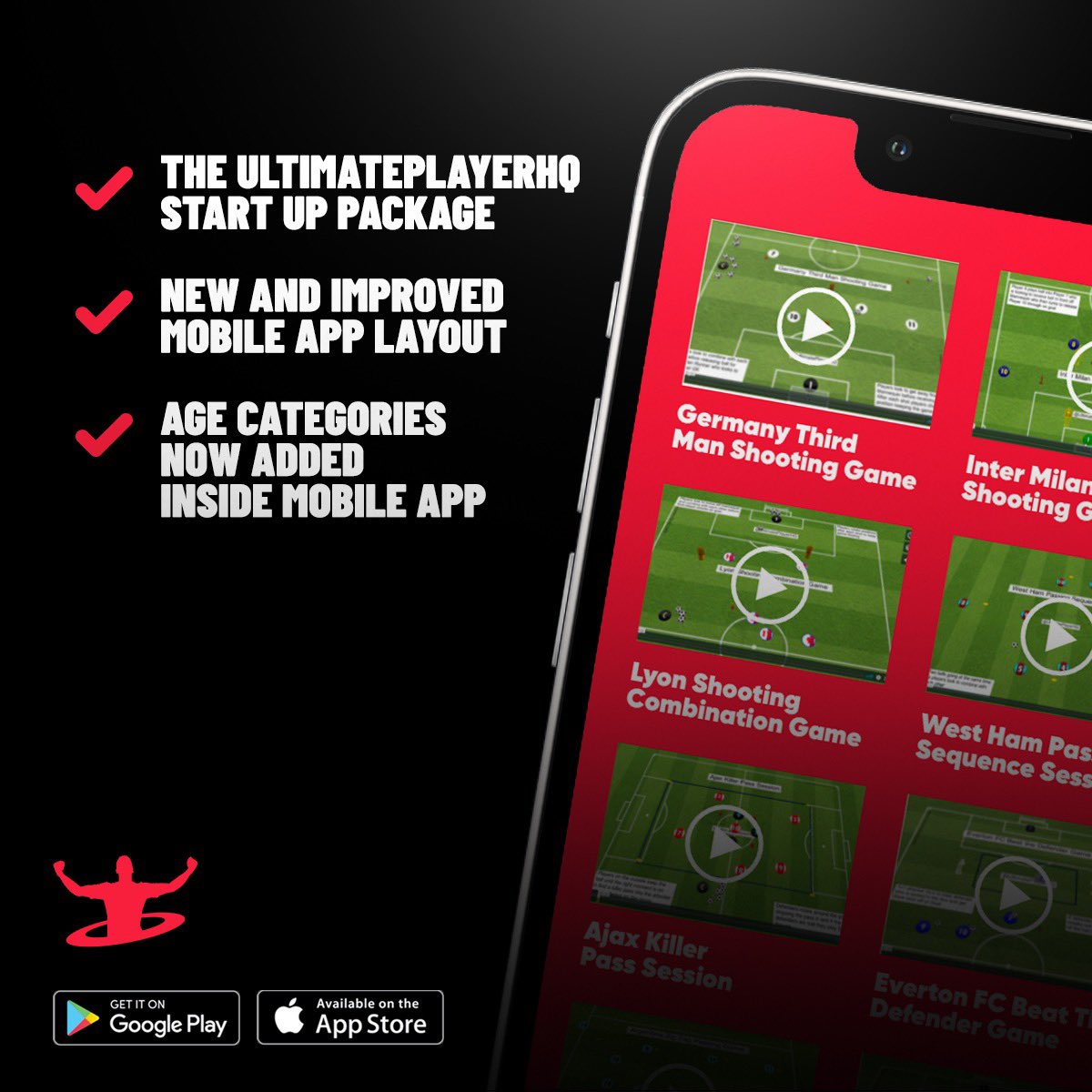 We are delighted to announce the launch of some new key features around the UPHQ website and app. -Coach Start Up Package -New And Improved mobile app layout -Age Categories added inside app 📱 apps.apple.com/gb/app/ultimat… 🖥 UltimateplayerHQ.com