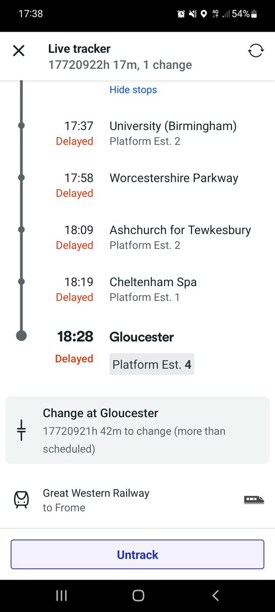 HannahSnape's tweet photo. I'm sorry HOW LONG is that delay??? https://t.co/5J8yu0q3B6