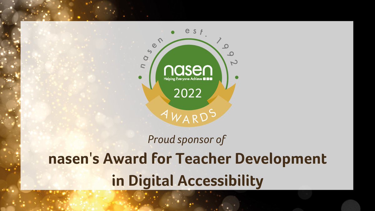 Nominations close on Friday! Nominate an amazing teacher, colleague, SENCO, or CPD lead who champions accessibility for staff and students. @MSEducationUK nasen.org.uk/page/nasen-awa…