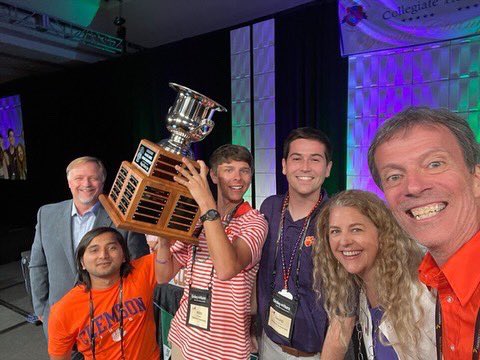 CUCivilEng's tweet photo. Clemson ITE wins the International Traffic Bowl

Clemson competed in New Orleans against the top regional teams … to bring home the 2022 championship. https://t.co/VsZgdhdfC2