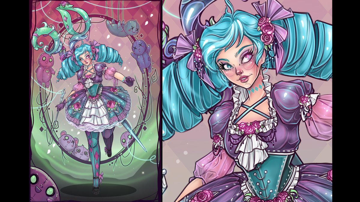 PlayRuneterra's tweet image. The ladies [and demon] of Forces From Beyond reimagined as brilliant works of art.
🎨: @NoFlutter