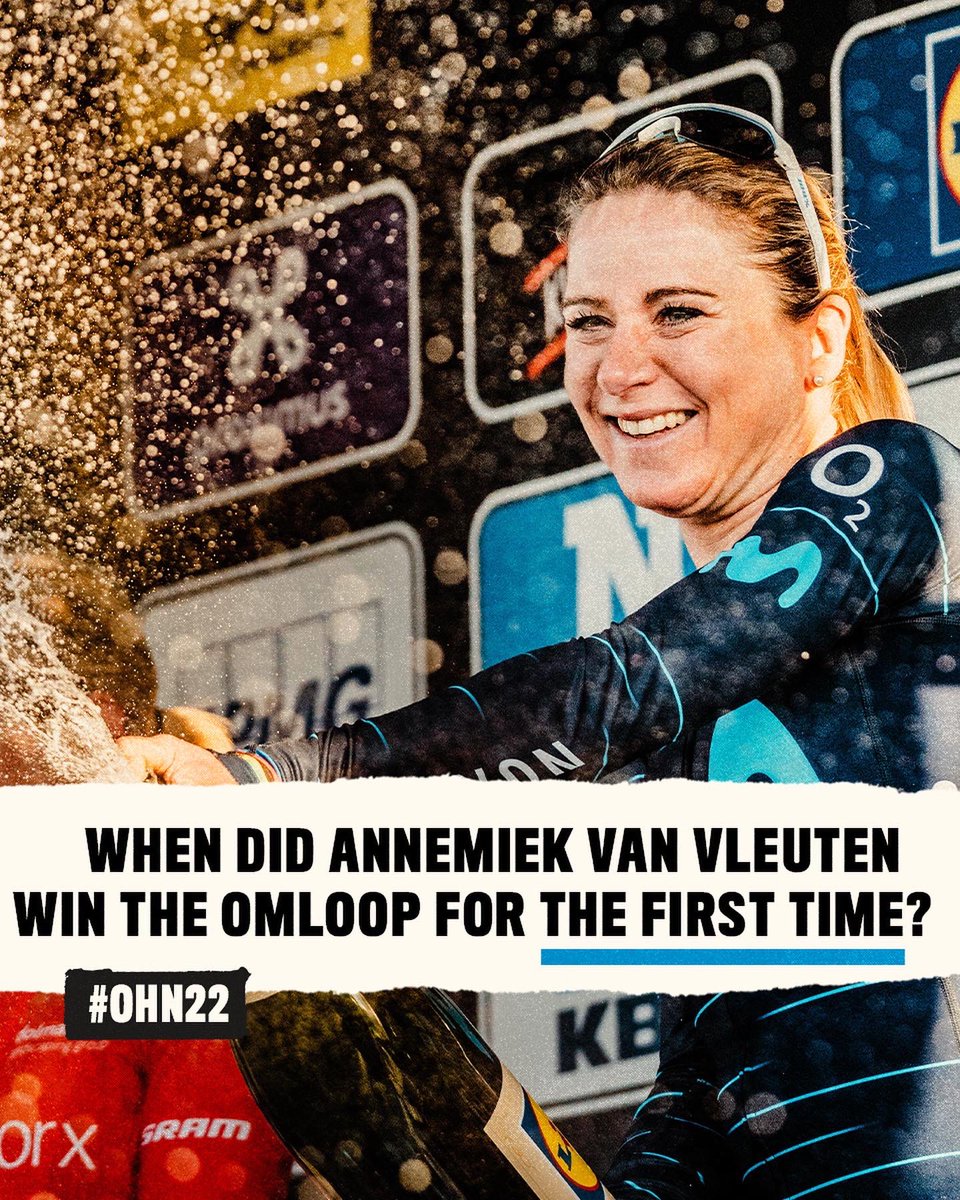OmloopHNB's tweet photo. 👑 The opening classic definitely suits the Queen of women’s cycling @AvVleuten well 😉 #OHN22 https://t.co/2qVHH5xJLd