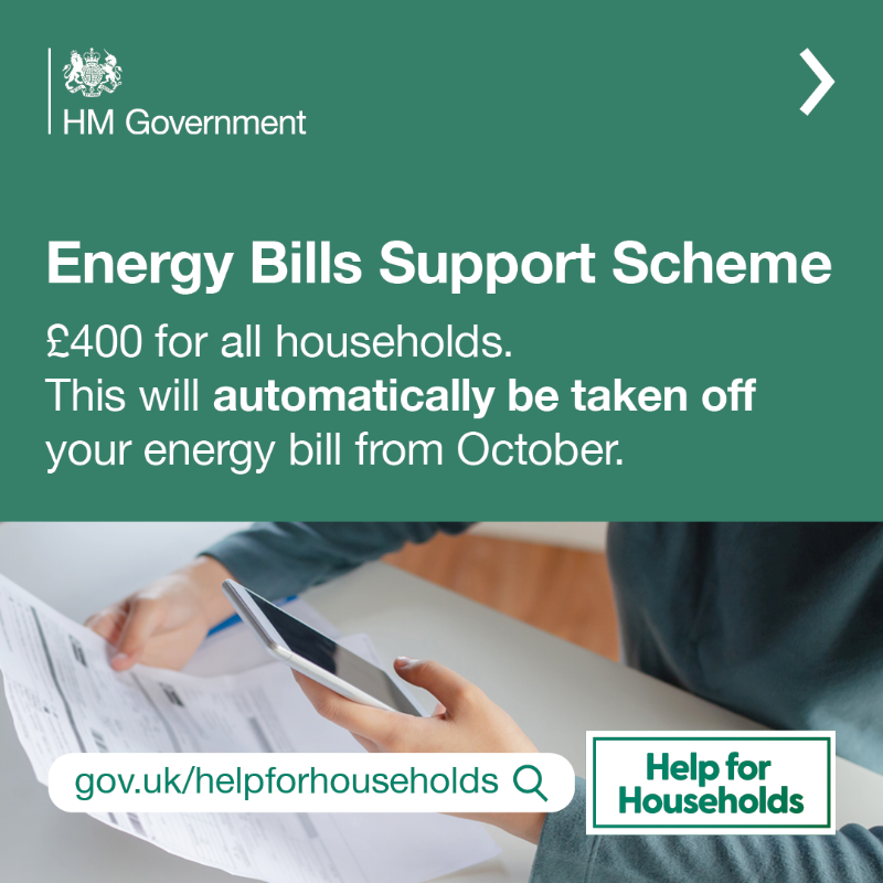 SciTechgovuk's tweet photo. The government is providing direct support to millions of people to help them with their energy bills this winter. 

Find out more👇🏽