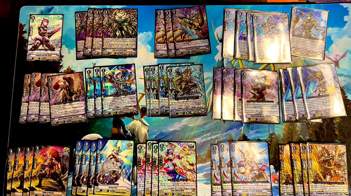 TeamGenVG's tweet photo. Gotham City Games V Premium Tournament Aug 2, 2022:
🥇 Alex - Meer
🥈Skilur - Spec Duke
🥉Alec - Chaos/ Messiah
🏅 AJ - Angerblader
Heard a certain 🍊 talk ab Meer on BRO stream last weekend, decided to take it for a spin :)
#VGtopdecks #cardfightvanguard #VPremium https://t.co/lZih5SsrqU