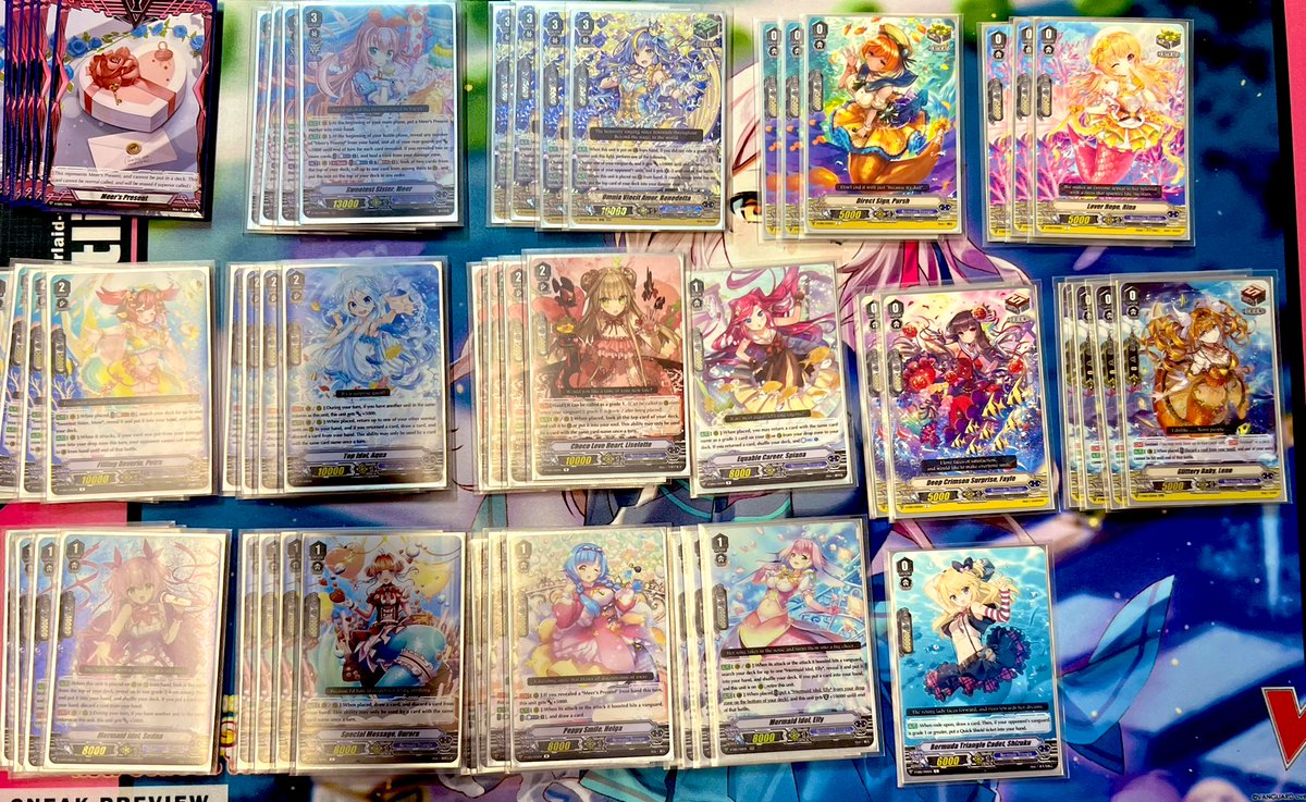 TeamGenVG's tweet photo. Gotham City Games V Premium Tournament Aug 2, 2022:
🥇 Alex - Meer
🥈Skilur - Spec Duke
🥉Alec - Chaos/ Messiah
🏅 AJ - Angerblader
Heard a certain 🍊 talk ab Meer on BRO stream last weekend, decided to take it for a spin :)
#VGtopdecks #cardfightvanguard #VPremium https://t.co/lZih5SsrqU