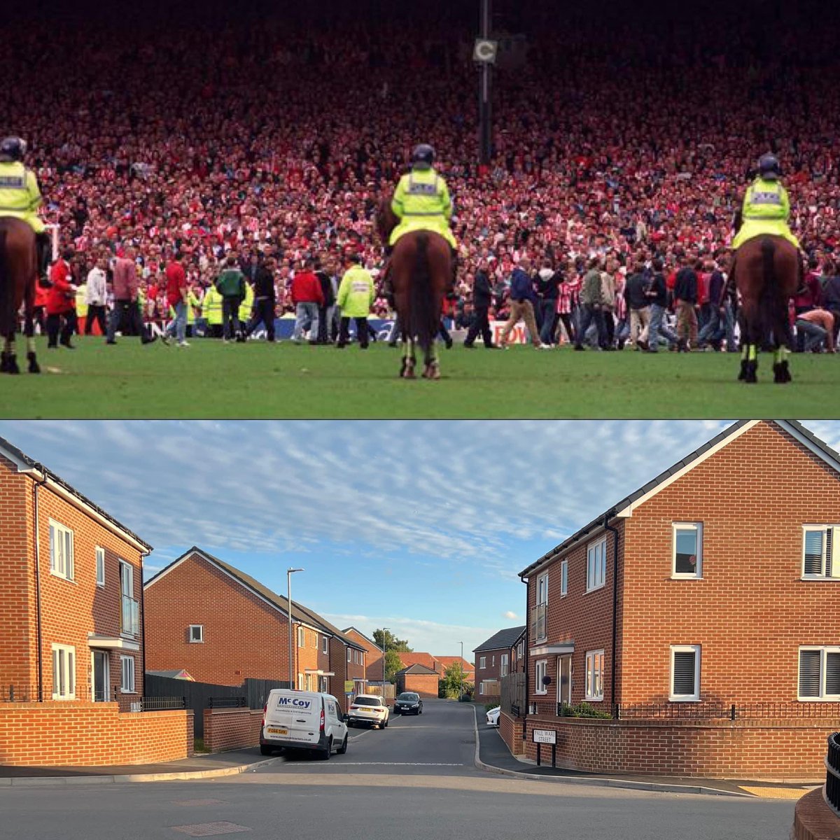philbarker2410's tweet photo. Some #ThenAndNow pics of the old #VictoriaGround @stokecity 🔴⚪️
Such fond memories of this place, back when all the players were my heros and just the sight of the pitch gave me goosebumps ❤️ I’d have this back in a heart beat, loved it there! #StokeCity #SCFC #BoothenEnd https://t.co/r3IQwClFj1