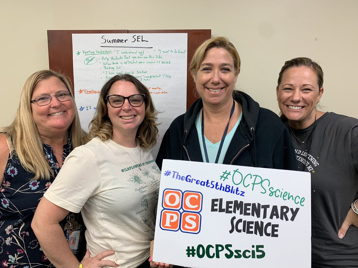 JillAdcock_OCPS's tweet photo. It was so awesome to see the amazing @RiverdaleOCPS team for #TheGreat5thBlitz. Their ideas and collaboration are going to make this an amazing year! #OCPSScience #OCPSsci5 #ImpactCDL https://t.co/NwtgMupary