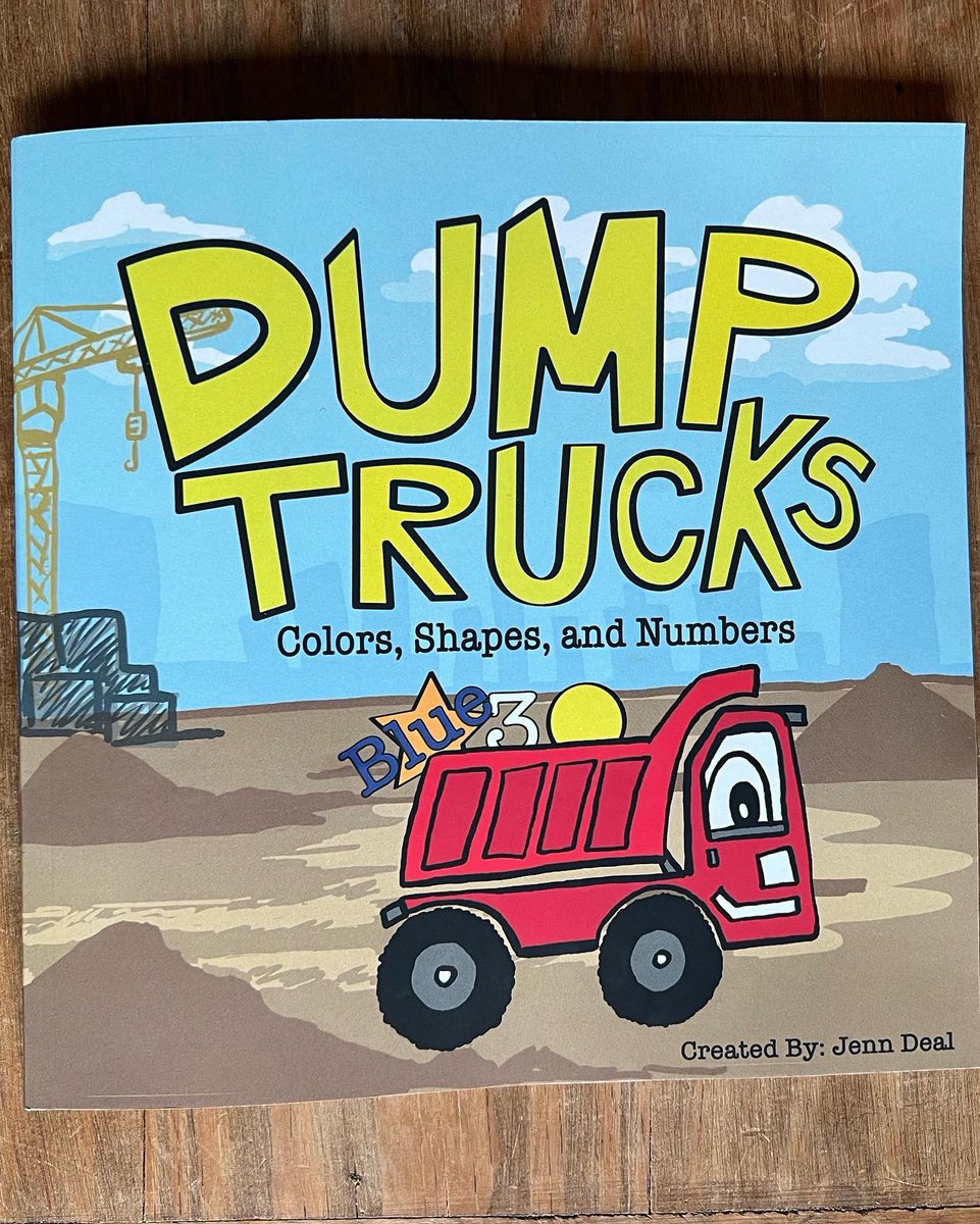 JDealDesign's tweet photo. Five years ago I made a Dump truck book for Davis and this summer I finally published it for Austin to enjoy. ❤️ Check it out on Amazon!  Dump Trucks: Colors, Shapes, and Numbers  #books #childrensbook #childrensbookillustration #dumptruck #Reading #storytime https://t.co/1xHS31Yqm7