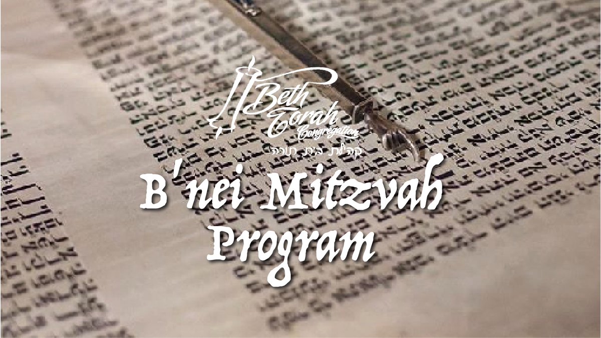 BethTorahTO's tweet photo. Our B'nei Mitzvah Group Starts this October!

Packages will automatically be sent to 2023 Bar and Bat Mitzvah families shortly.

If you would like a registration package, please call our office at (416) 782-4495. https://t.co/cbZ06anRE9