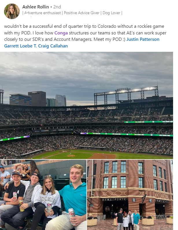 Gotta love those <a href="/CongaHQ/">Conga</a> PODs and Colorado <a href="/Rockies/">Colorado Rockies</a>!
