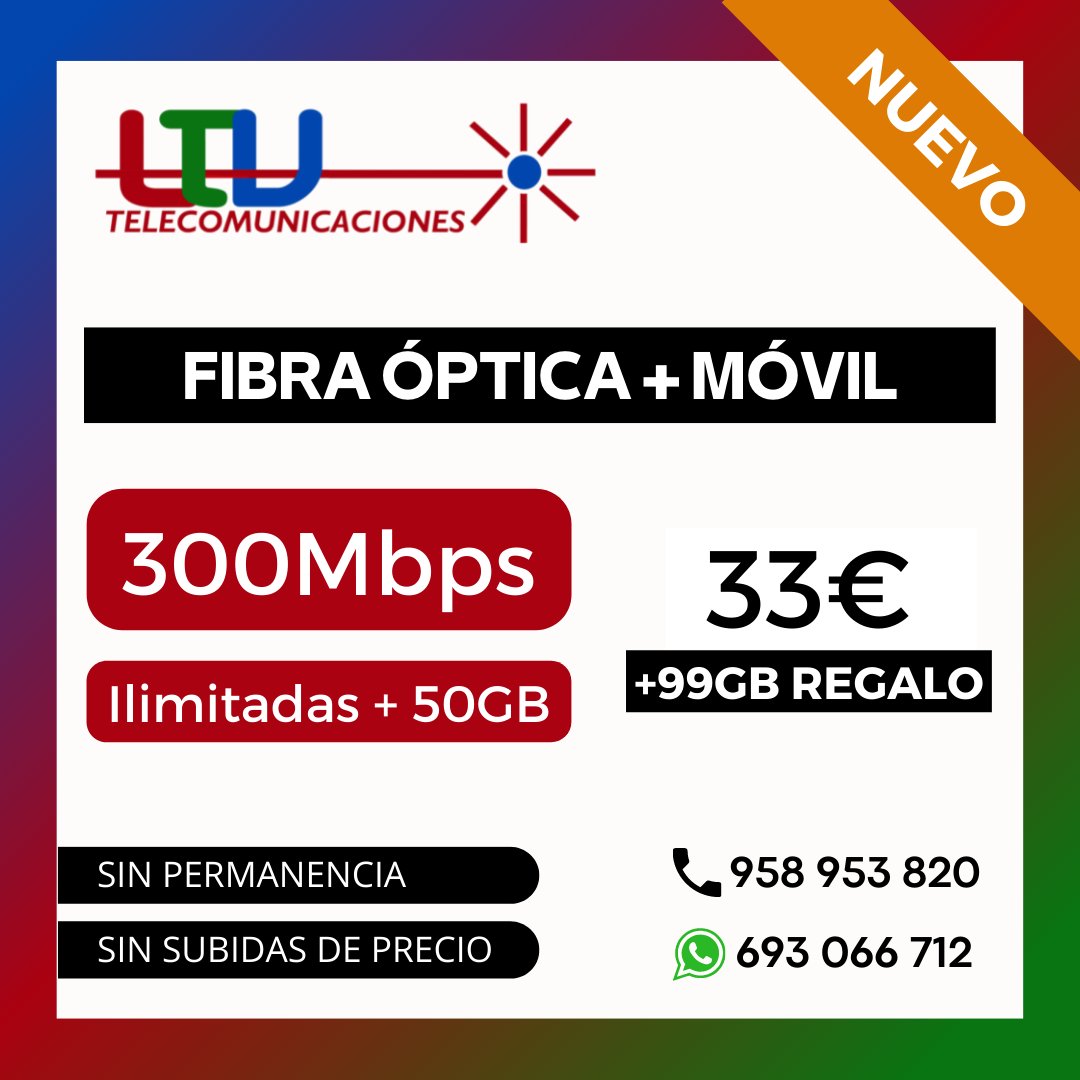 LtvTelecom's tweet image. 😎¡Llegamos donde otros no llegan!
#Mondújar #Restábal #Saleres #Lecrín #Murchas #LtvTelecom #Melegís #Móvil #ElValle #Béznar #Chite #Pinos #Pinosdelvalle #Nigüelas #Albuñuelas #Acequias #Talará #Villamena #Cozvíjar #Cónchar #ValledeLecrín #LecrínTelevisión #FibraÓptica #Internet