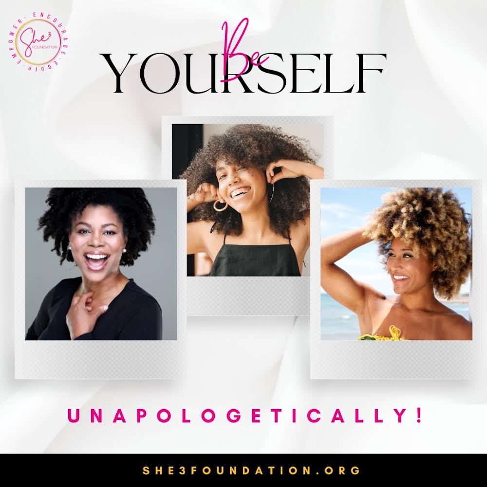 She3Foundation's tweet photo. There’s nobody like you and that is your power!

God created you for a specific reason and purpose. Don’t be afraid to show up as who you were created to be. Be yourself and be you unapologetically. https://t.co/D5CNMeyUOl