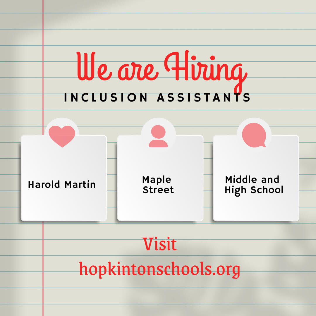 Hiring inclusion assistants psqr.io/ZDjzWQdbSm via <a href="/ParentSquare/">ParentSquare</a>