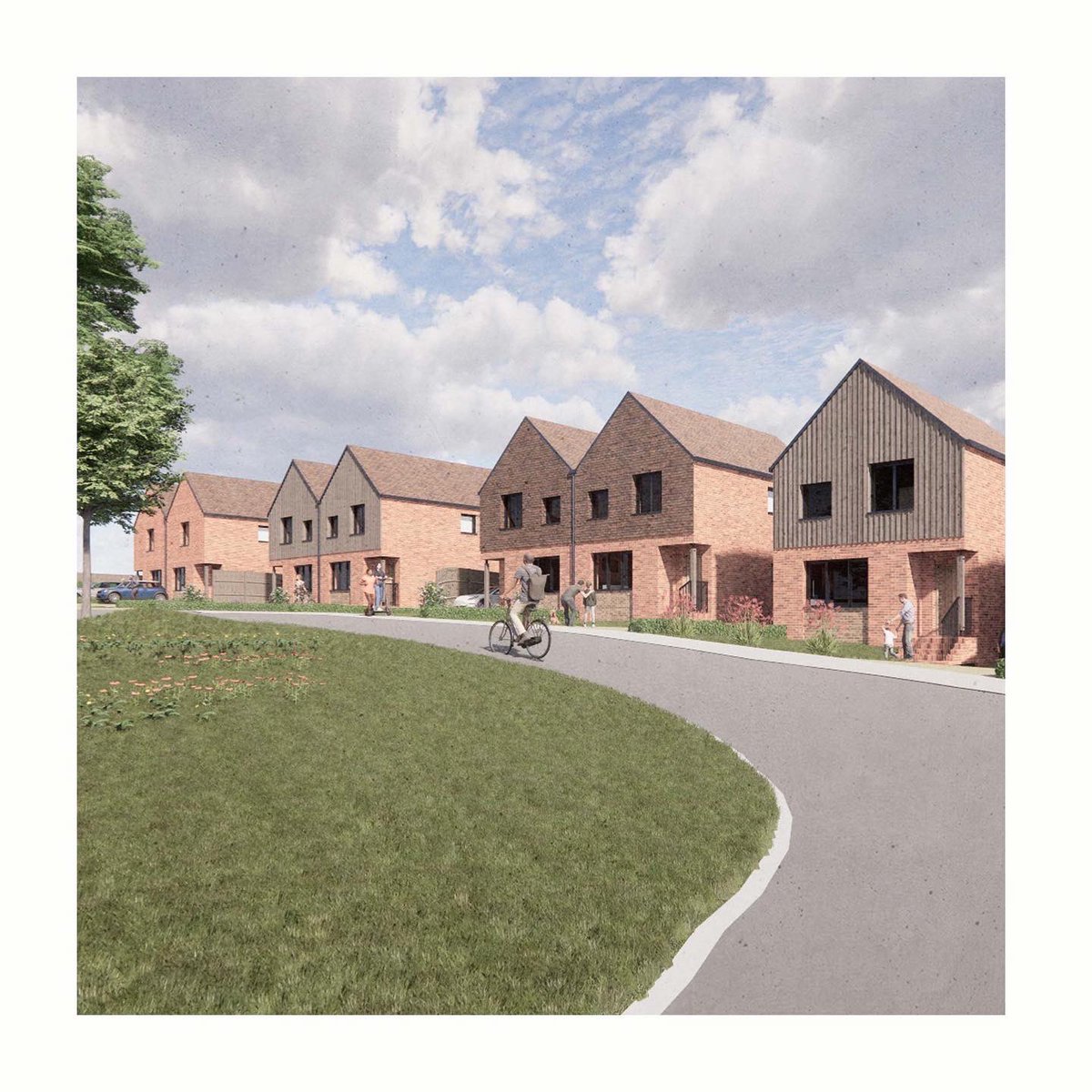 Full #planning application now submitted for our design proposal to develop 17 new #dwellings with communal public open space in a semi-rural location in #Redditch.