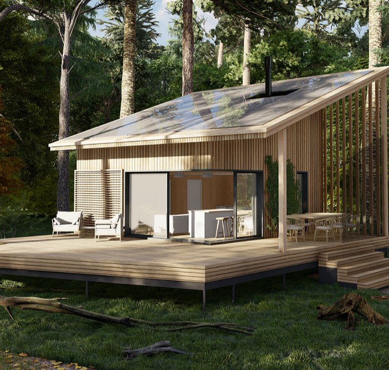 lloydalter's tweet photo. Years ago I envisioned my healthy and green dream house, made of CLT, built on stilts, all electric, #passivhaus, and almost plastic-free. Now @CabnCo is actually building it. https://t.co/qU6vrspkE7 https://t.co/tpVOUyJUAo