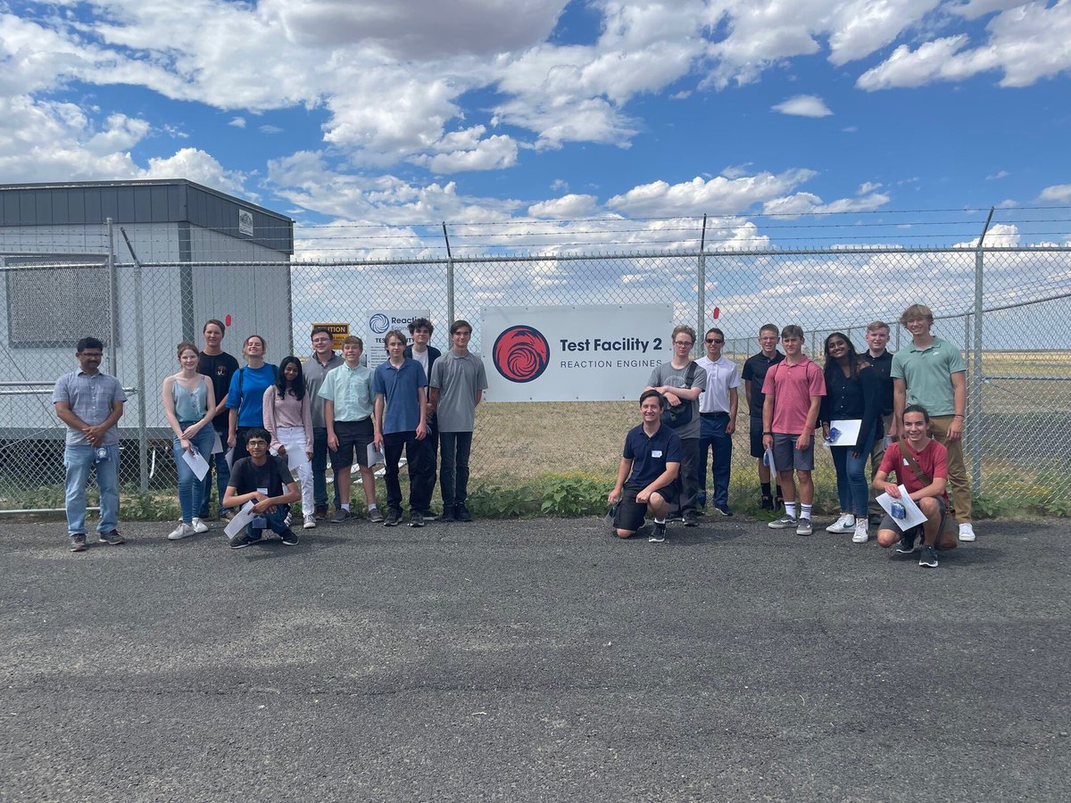 ReactionEngines's tweet image. We had the pleasure of hosting 50 STEM students from the Colorado Space Business Roundtable at TF2 for a tour! The students were amazing, excited to learn and had some great questions about our testing equipment. Thank you for visiting!

#STEMOutreach #MakingBeyondPossible