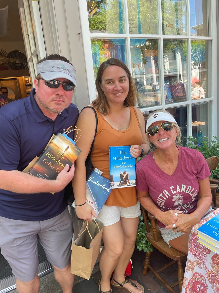 Just want to thank best selling author <a href="/elinhilderbrand/">Elin Hilderbrand</a> for being so gracious @mitchellsbookcorner this morning with @kristinemonroe1 and <a href="/MissOhio42Prds/">Miss Ohio 42 Productions</a> beyond emotional but very cathartic meeting my wife and sister in law's favorite writer.  #nantucket
