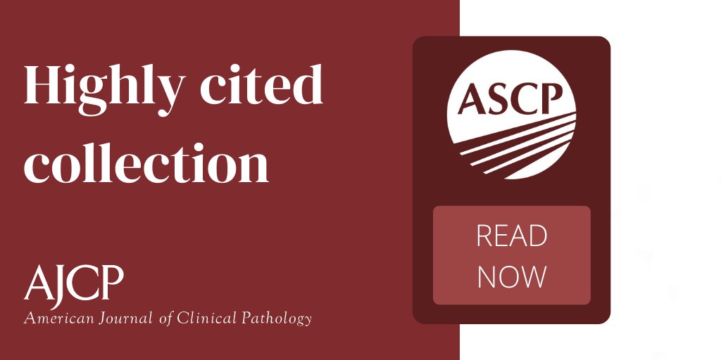 The American Journal of Clinical Pathology 2021 Impact Factor is 5.400, up from the 2020 Impact Factor of 2.493. Read the papers that got us there: bit.ly/3eKZ1Pw