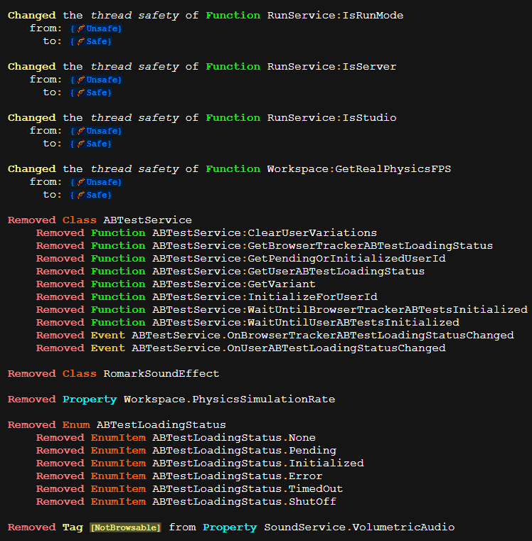 Max ¯\_(ツ)_/¯ 🗿 on X: Today's API changes for Roblox v535 #Roblox  #RobloxDev   / X