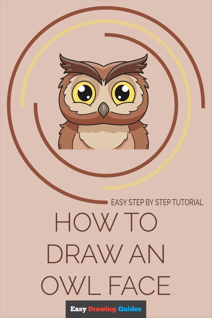 how to draw a cartoon owl step by step for kids