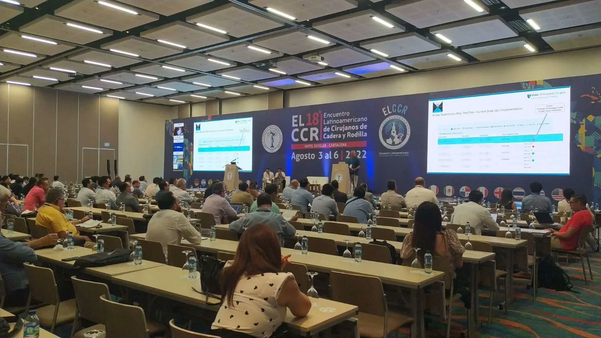 SCCOTCOLOMBIA's tweet photo. Iniciamos 18° ELCCR
Conferencias
🧑⚕️ Dr. Jairo Rincón - cuidados perioperatorios.
🧑⚕️Dr Michael Bolognesi - Lo malo de la cirugía ambulatoria.
#ELCCR #EncuentroLatinomericano #Cirujanos #Cadera #Rodilla https://t.co/p2Xs0clDTL
