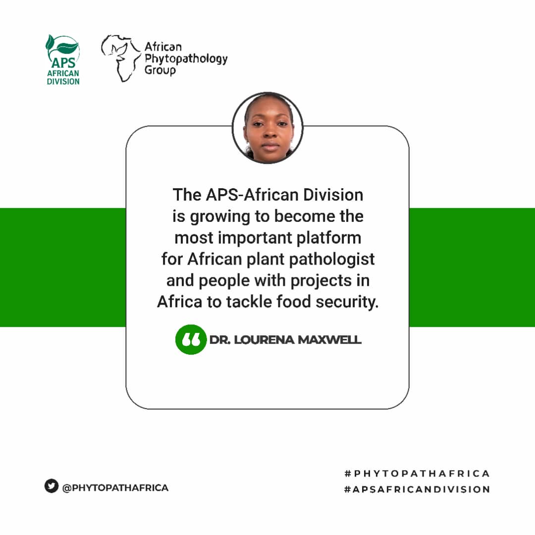 As we approach our annual meeting scheduled for 18 August, this is what our vice-chair and incoming President  <a href="/LourenaArone/">Lourena Arone Maxwell</a> says 👇
<a href="/WorldVegCenter/">World Vegetable Center (WorldVeg)</a> <a href="/plantdisease/">The American Phytopathological Society</a> <a href="/APS_OIP/">APS Office of International Programs</a> <a href="/APS_CDEI/">APS Committee for Diversity, Equity, & Inclusion</a> <a href="/plantpathgrads/">APS Graduate Student Committee</a> <a href="/Garrett_Lab/">Karen Garrett</a> @AmyCharkowski #PHYTOAFRICA
#APSAFRICANDIVISION