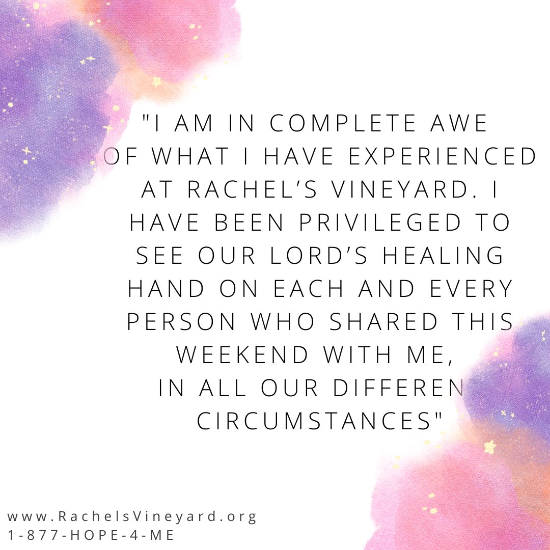 Experience profound healing and find support after abortion at Rachel's Vineyard ❤️
#abortionhealing
#prolife
#rachelsvineyard