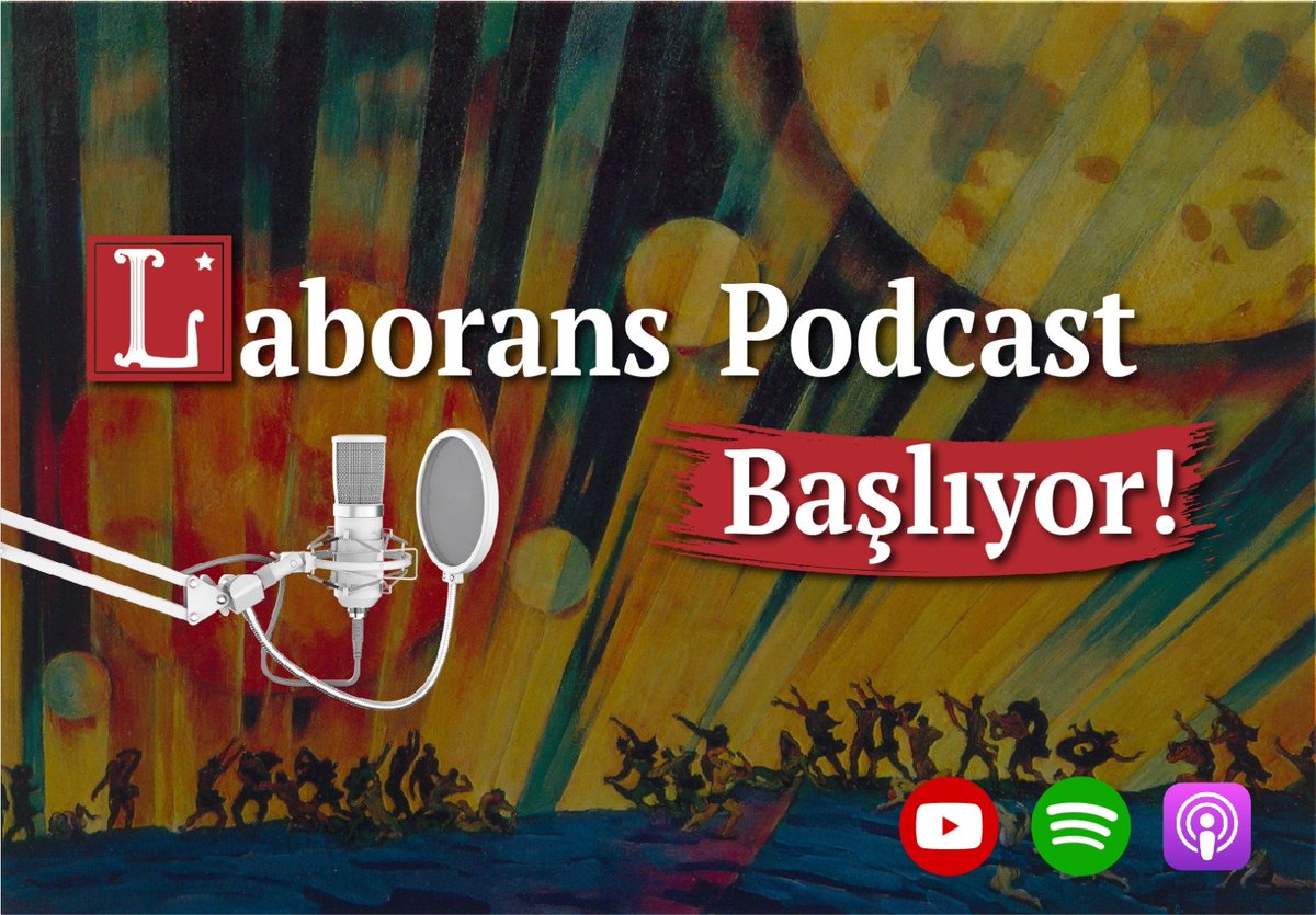 Merhaba! Laborans Kolektifi olarak sosyalist kültür ve siyaseti daha geniş kitlelere duyurmak için yeni bir adım daha atıyoruz. Youtube,Spotify ve Apple Podcast üzerinden birbirinden farklı programlarla kaşınızda olacağız.Bütün dostlarımızı kanallarımızı takip etmeye çağırıyoruz