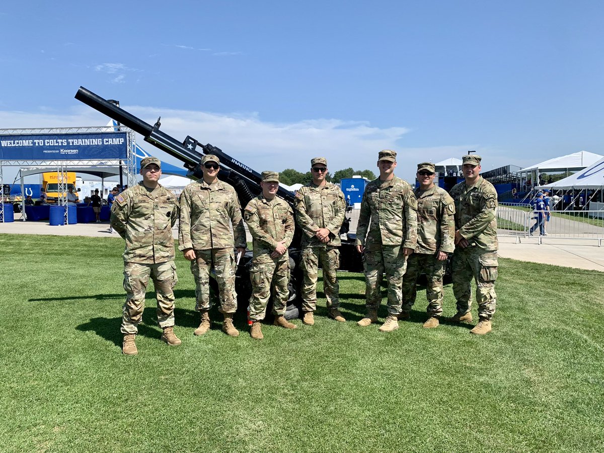 CityofWestfield's tweet photo. Salute to Service Day 🇺🇸at @Colts Training Camp at @GrandParkSports                                  

Today we celebrate all who serve and thank you for your service! @WestfieldFire @WestfieldPolice @NationalGuardIN   

#SalutetoServiceDay #ColtsTrainingCamp #GrandParkSports https://t.co/h3JgOHoKA1