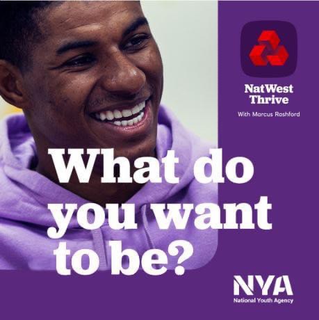 Calling all young people 🗣📢
 
#NatWestThrive with Marcus Rashford is for you! It’ll encourage you to work out what you want to be, how to get there, and get you into good money habits too. 
 
Join us…
📆 Every Monday, 6:30pm - 8:30pm
📍 The Grove @ Bedminster Down, BS13 7EN